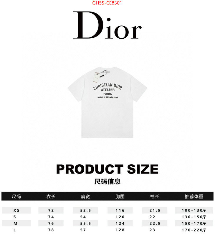 Clothing-Dior,fashion replica ID: CE8301,$: 55USD