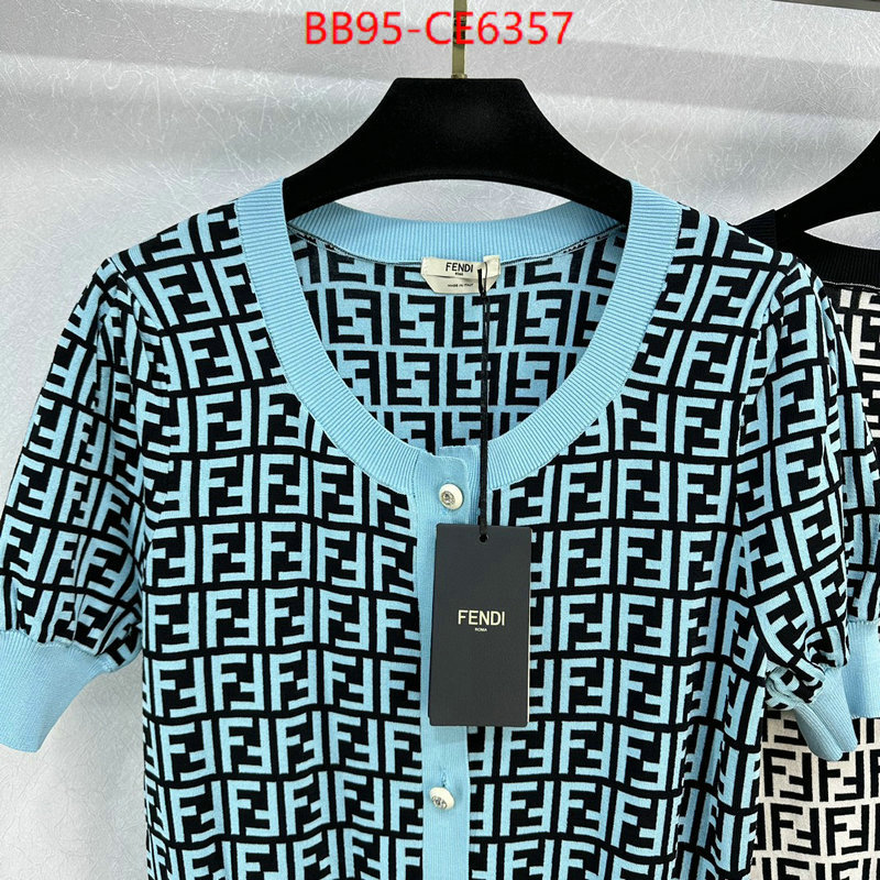 Clothing-Fendi,can you buy knockoff ID: CE6357,$: 95USD