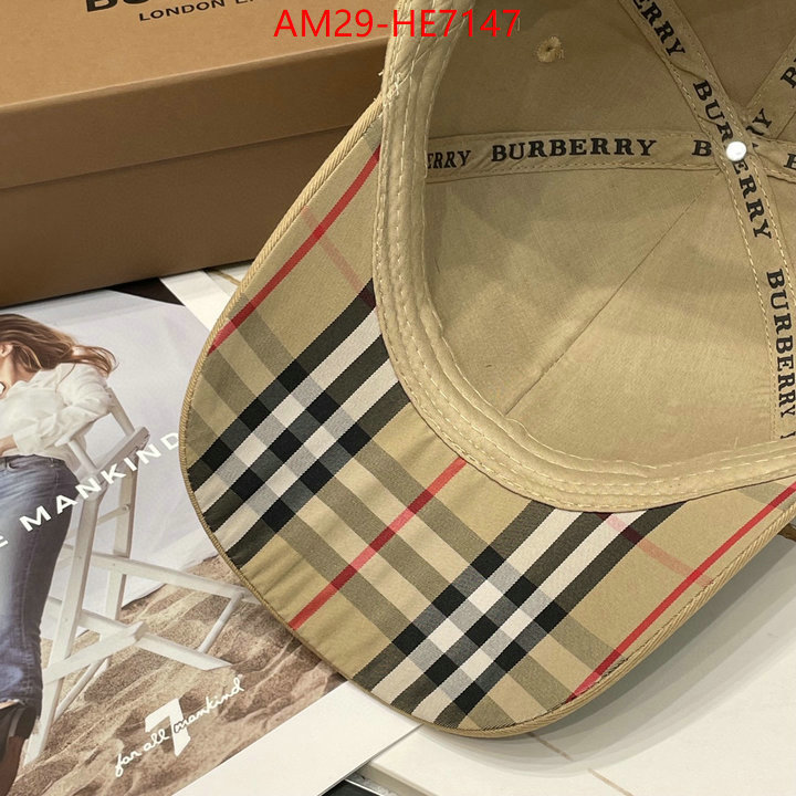 Cap (Hat)-Burberry,aaaaa ID: HE7147,$: 29USD