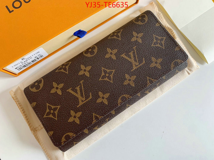 LV Bags(4A)-Wallet,perfect ID: TE6635,$: 35USD