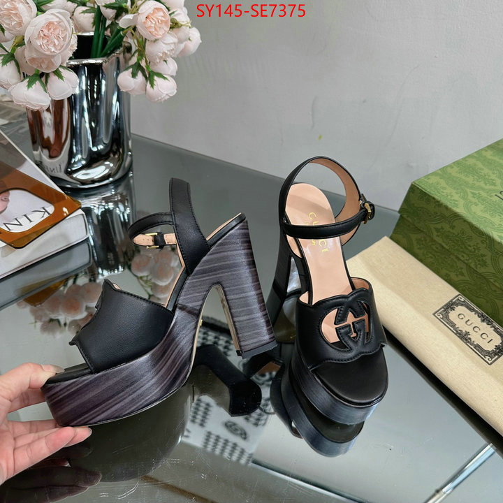 Women Shoes-Gucci,aaaaa replica designer ID: SE7375,$: 145USD