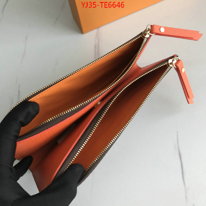 LV Bags(4A)-Wallet,quality replica ID: TE6646,$: 35USD