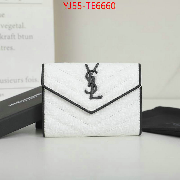 YSL Bag(4A)-Wallet-,7 star quality designer replica ID: TE6660,$: 55USD