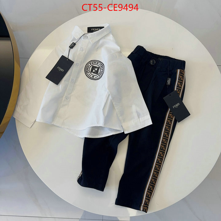 Kids clothing-Fendi,high quality ID: CE9494,$: 55USD