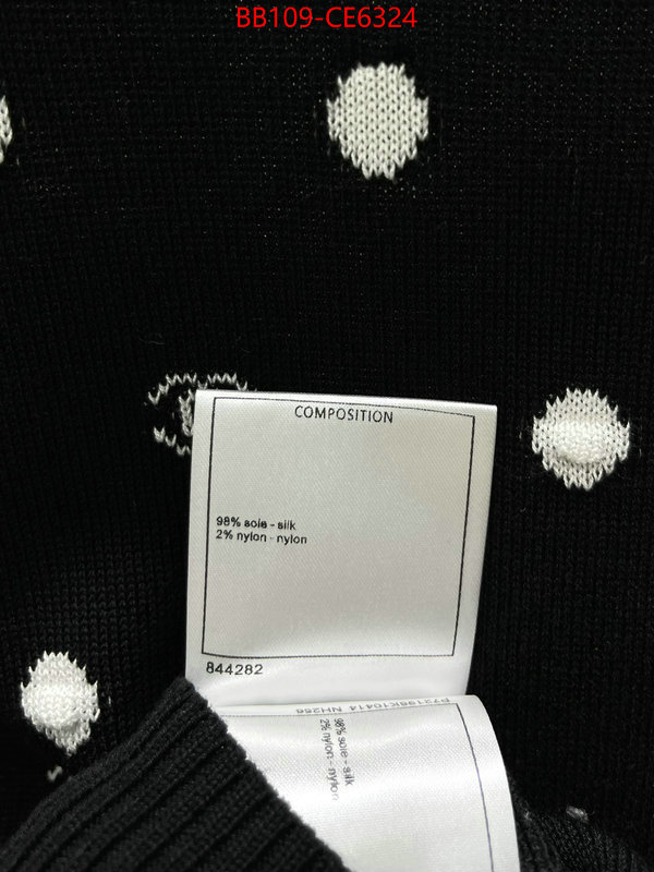 Clothing-Chanel,where could you find a great quality designer ID: CE6324,$: 109USD