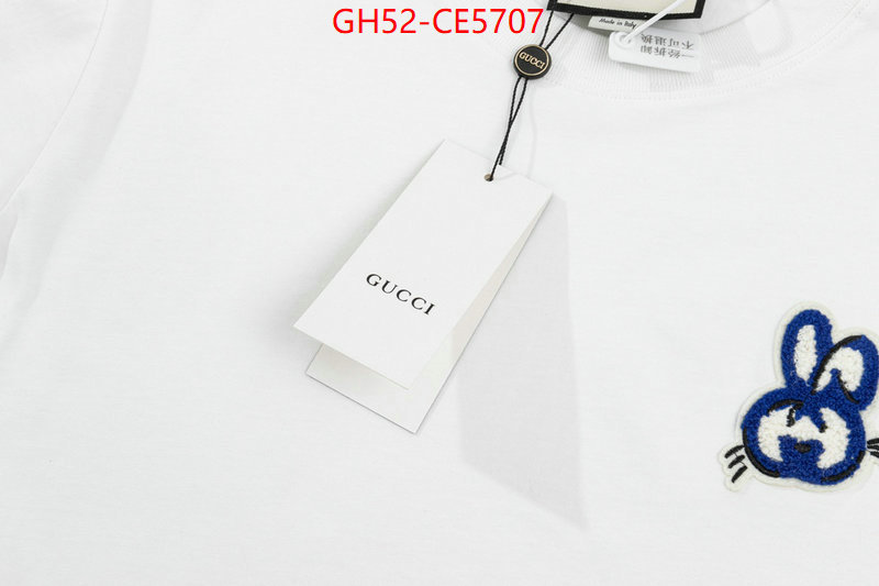 Clothing-Gucci,high quality 1:1 replica ID: CE5707,$: 52USD