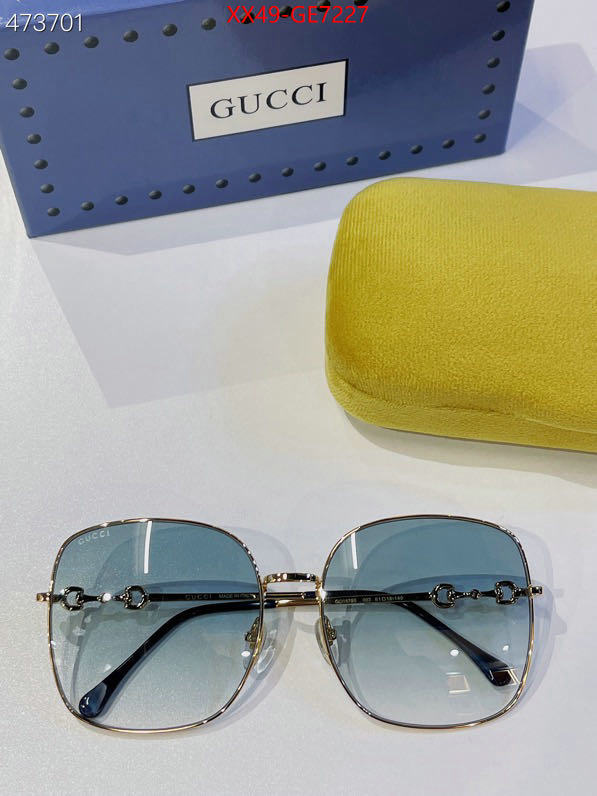 Glasses-Gucci,2023 replica ID: GE7227,$: 49USD