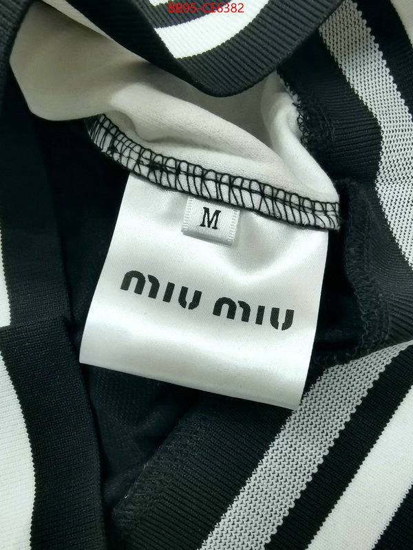 Clothing-MIU MIU,the top ultimate knockoff ID: CE6382,$: 95USD