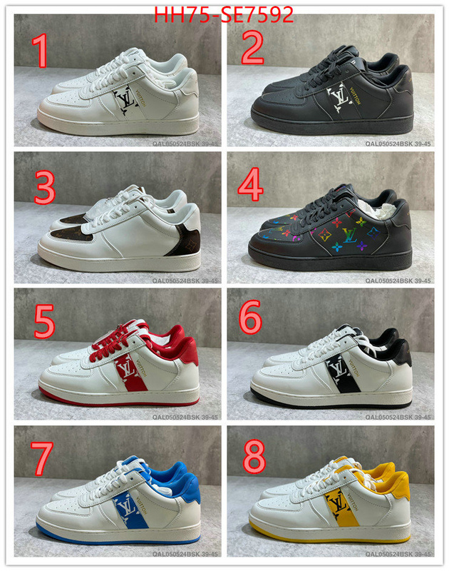 Men Shoes-LV,best quality designer ID: SE7592,$: 75USD