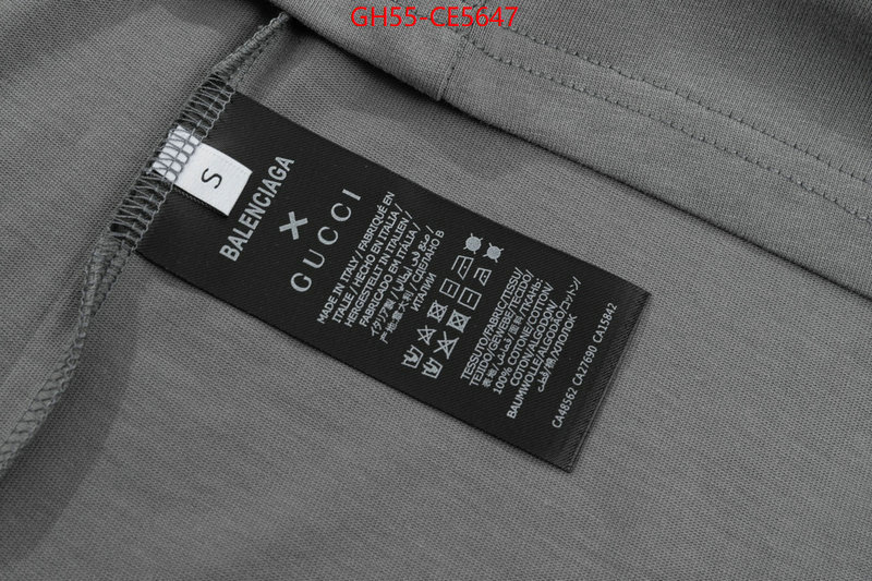 Clothing-Gucci,luxury 7 star replica ID: CE5647,$: 55USD