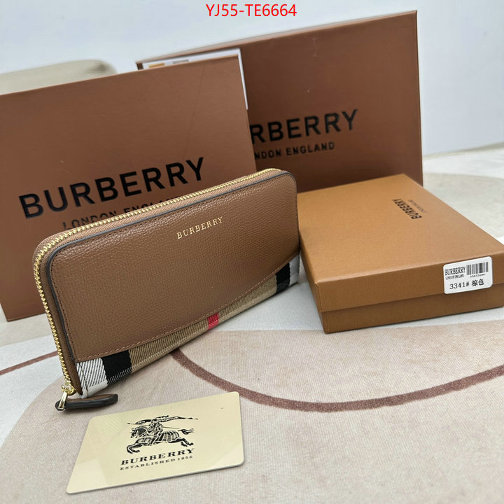 Burberry Bags(4A)-Wallet,aaaaa replica designer ID: TE6664,$: 55USD