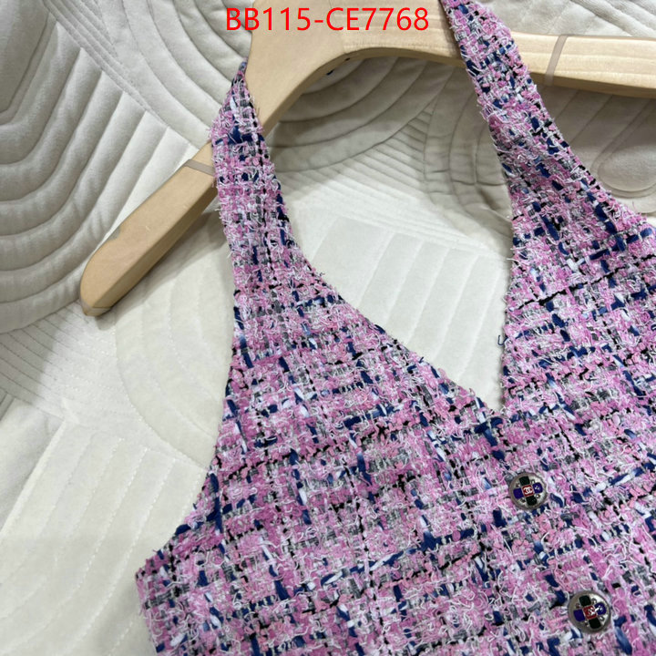 Clothing-Chanel,replica 1:1 high quality ID: CE7768,$: 115USD