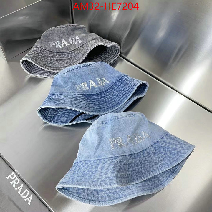 Cap (Hat)-Prada,aaaaa class replica ID: HE7204,$: 32USD