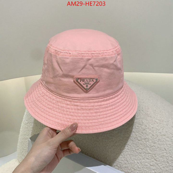 Cap (Hat)-Prada,where to buy replicas ID: HE7203,$: 29USD