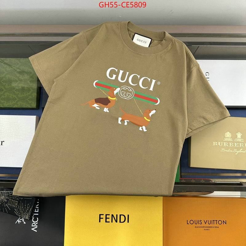 Clothing-Gucci,best wholesale replica ID: CE5809,$: 55USD