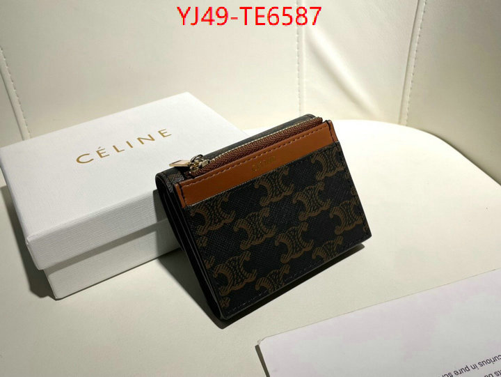 CELINE Bags(4A)-Wallet,aaaaa replica ID: TE6587,$: 49USD