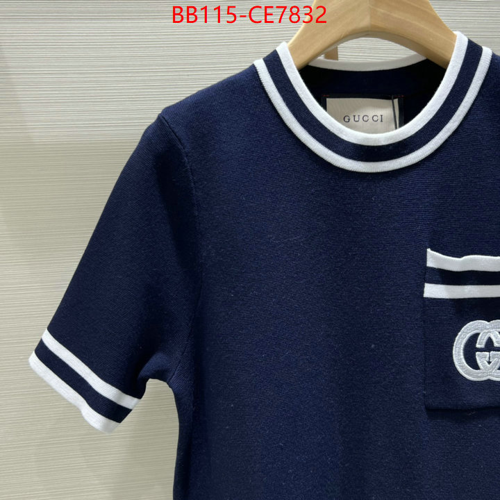 Clothing-Gucci,replica sale online ID: CE7832,$: 115USD