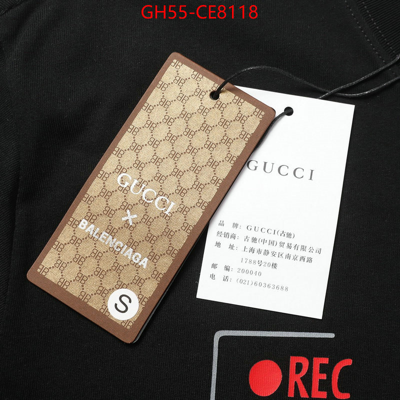 Clothing-Gucci,replica wholesale ID: CE8118,$: 55USD