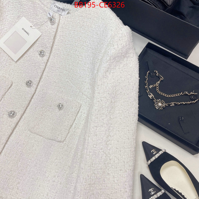 Clothing-Chanel,replica us ID: CE6326,$: 195USD