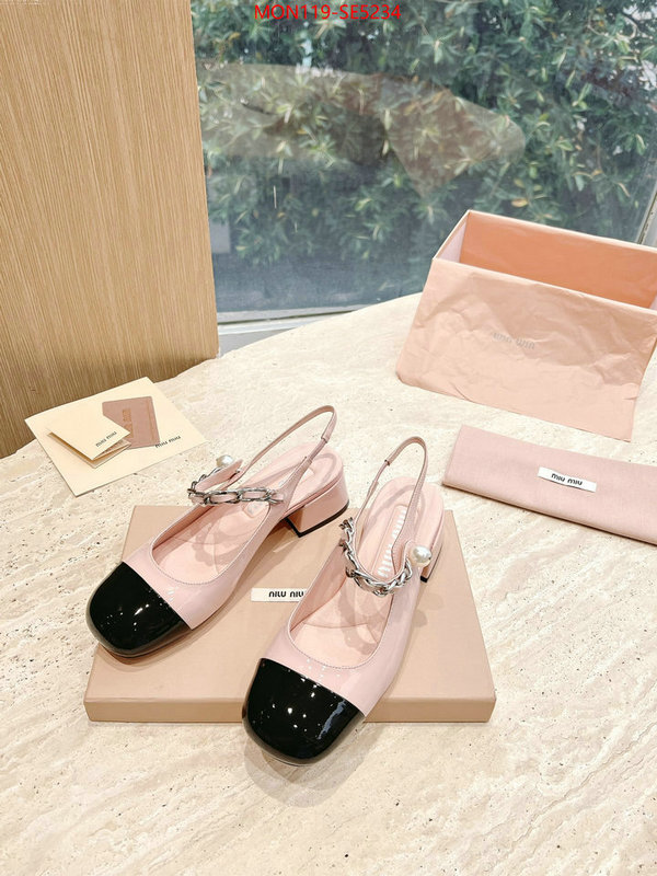 Women Shoes-Miu Miu,only sell high-quality ID: SE5234,$: 119USD