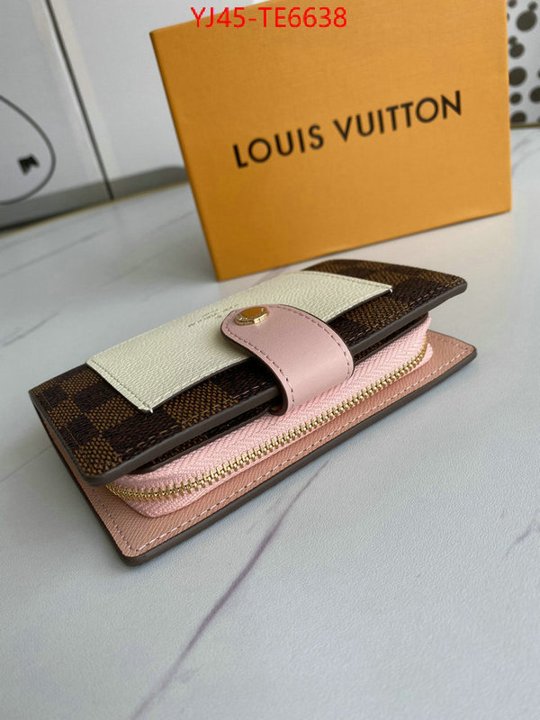 LV Bags(4A)-Wallet,best knockoff ID: TE6638,$: 45USD