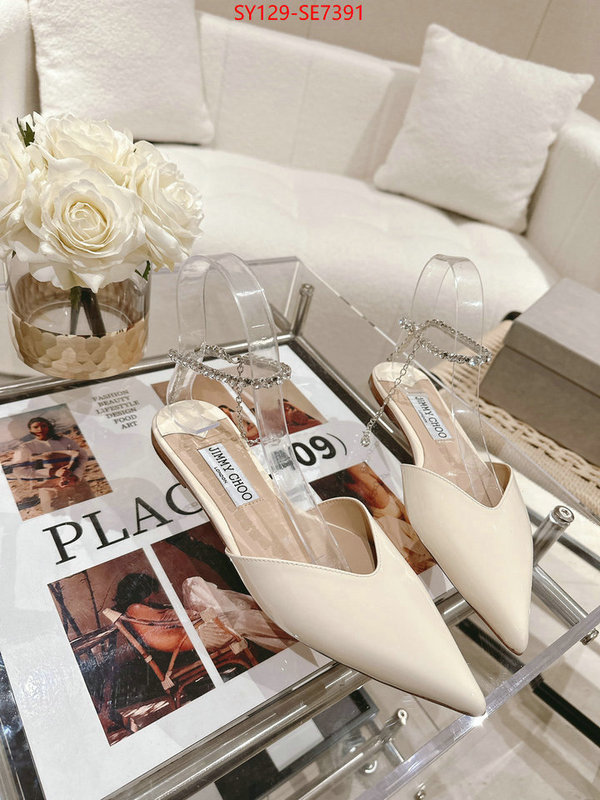 Women Shoes-Jimmy Choo,mirror copy luxury ID: SE7391,$: 129USD