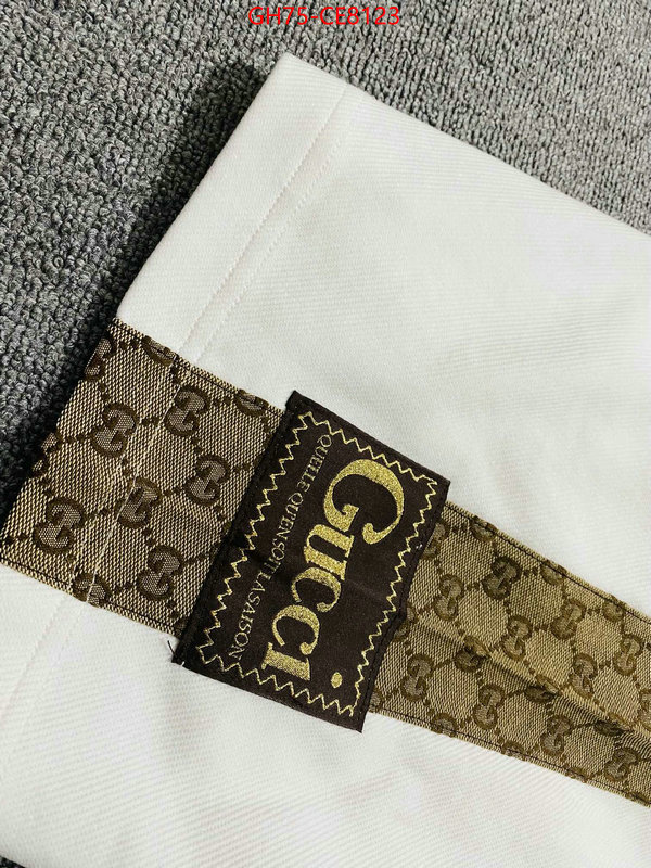 Clothing-Gucci,7 star replica ID: CE8123,$: 75USD