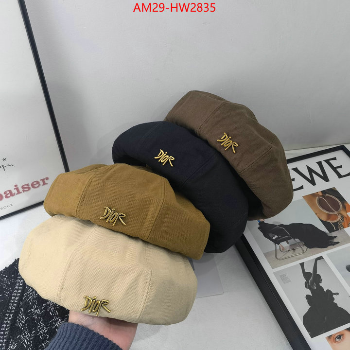 Cap (Hat)-Dior,top quality fake ID: HW2835,$: 29USD