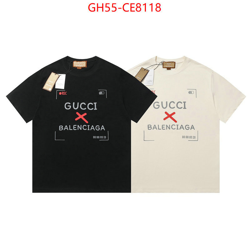 Clothing-Gucci,replica wholesale ID: CE8118,$: 55USD