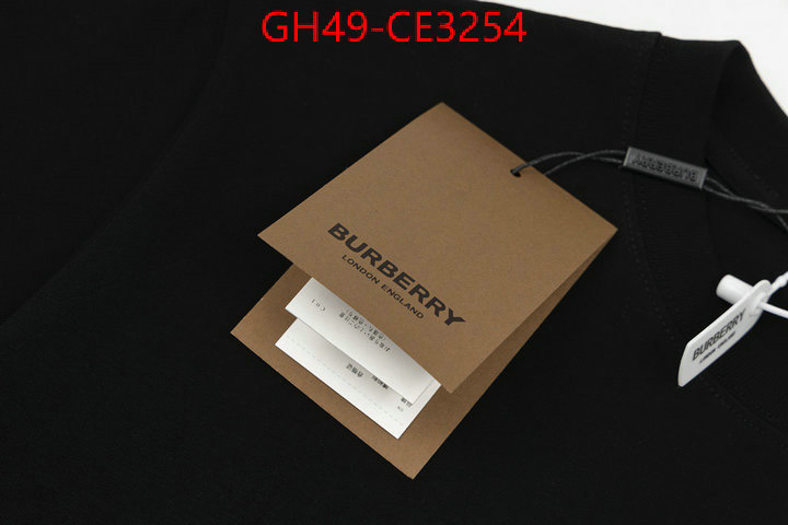 Clothing-Burberry,top fake designer ID: CE3254,$: 49USD