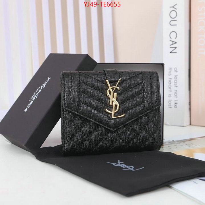 YSL Bag(4A)-Wallet-,replica best ID: TE6655,$: 49USD