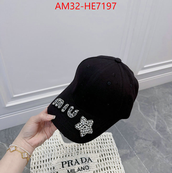 Cap (Hat)-Miu Miu,designer replica ID: HE7197,$: 32USD