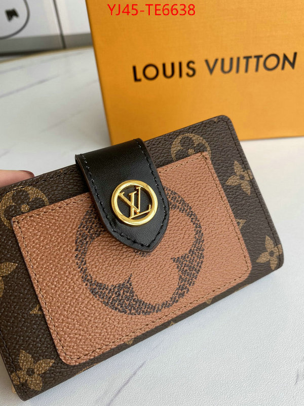 LV Bags(4A)-Wallet,best knockoff ID: TE6638,$: 45USD