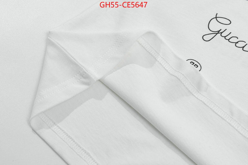 Clothing-Gucci,luxury 7 star replica ID: CE5647,$: 55USD