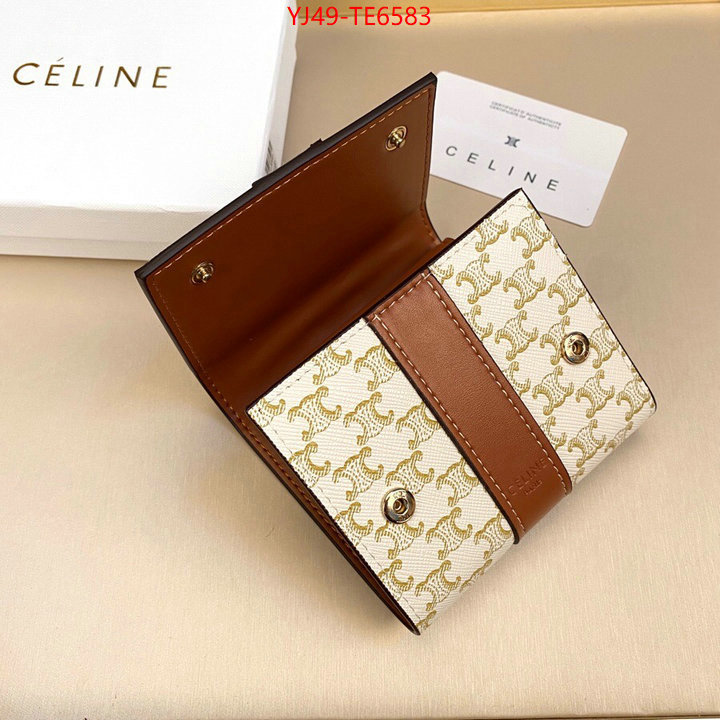 CELINE Bags(4A)-Wallet,top quality replica ID: TE6583,$: 49USD