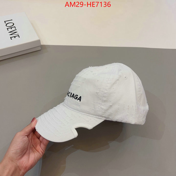 Cap (Hat)-Balenciaga,what are the best replica ID: HE7136,$: 29USD