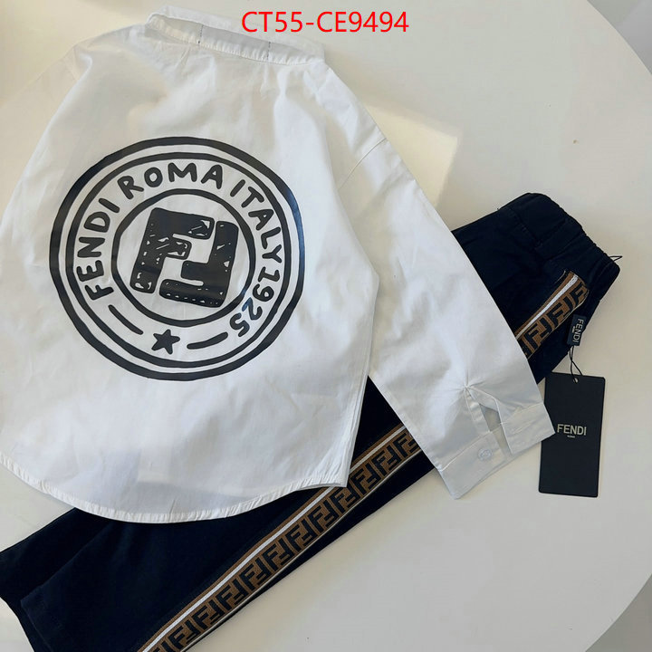 Kids clothing-Fendi,high quality ID: CE9494,$: 55USD