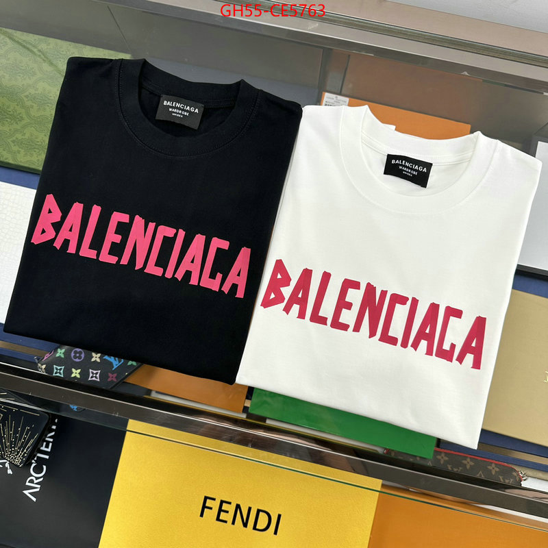 Clothing-Balenciaga,top perfect fake ID: CE5763,$: 55USD