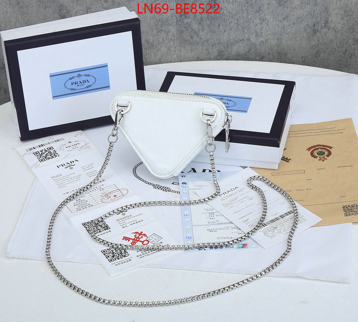 Prada Bags(4A)-Diagonal-,high quality ID: BE8522,$: 69USD