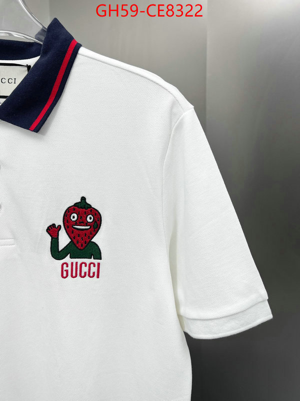 Clothing-Gucci,wholesale 2023 replica ID: CE8322,$: 59USD