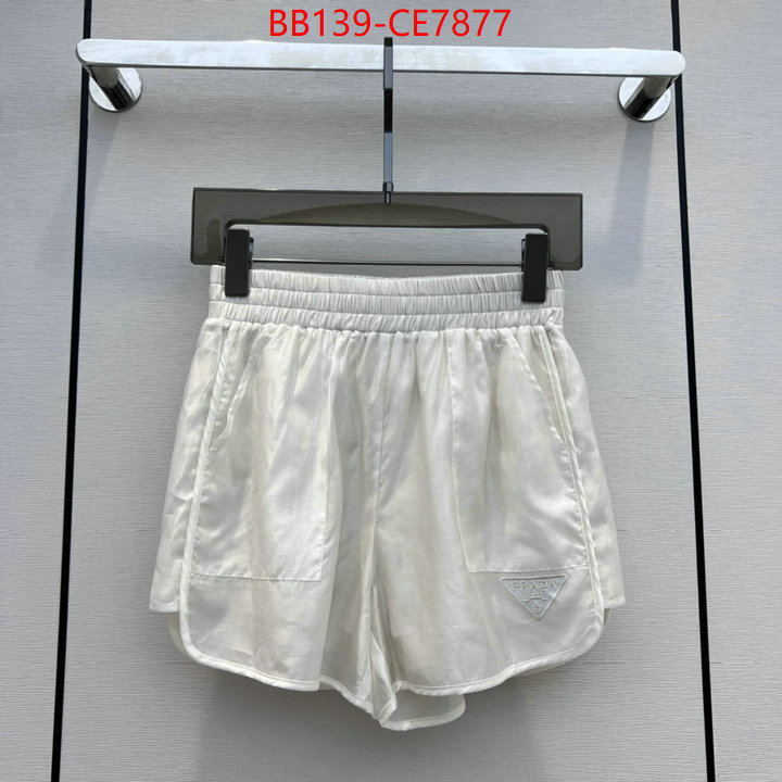 Clothing-Prada,the highest quality fake ID: CE7877,$: 139USD