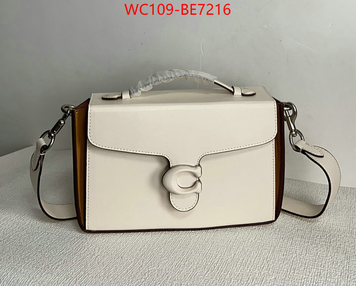 Coach Bags(4A)-Diagonal,only sell high-quality ID: BE7216,$: 109USD