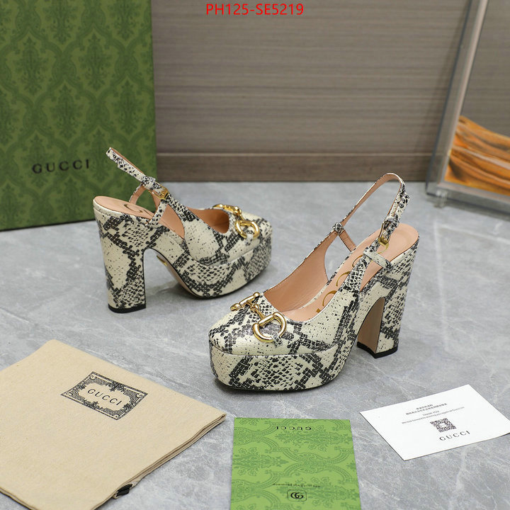 Women Shoes-Gucci,replica 1:1 high quality ID: SE5219,$: 125USD