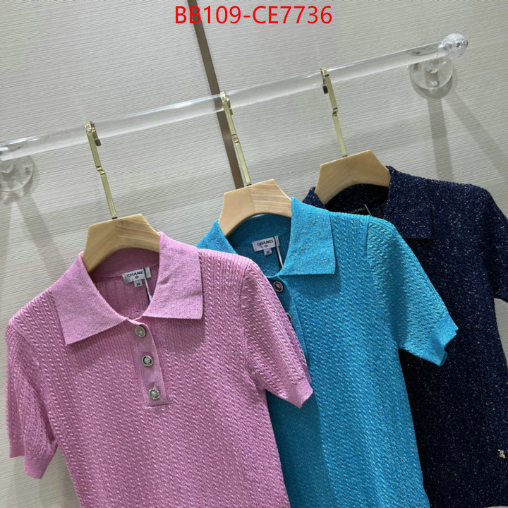 Clothing-Chanel,shop the best high authentic quality replica ID: CE7736,$: 109USD