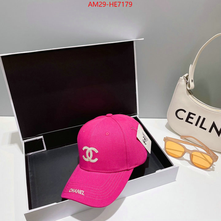 Cap (Hat)-Chanel,supplier in china ID: HE7179,$: 29USD