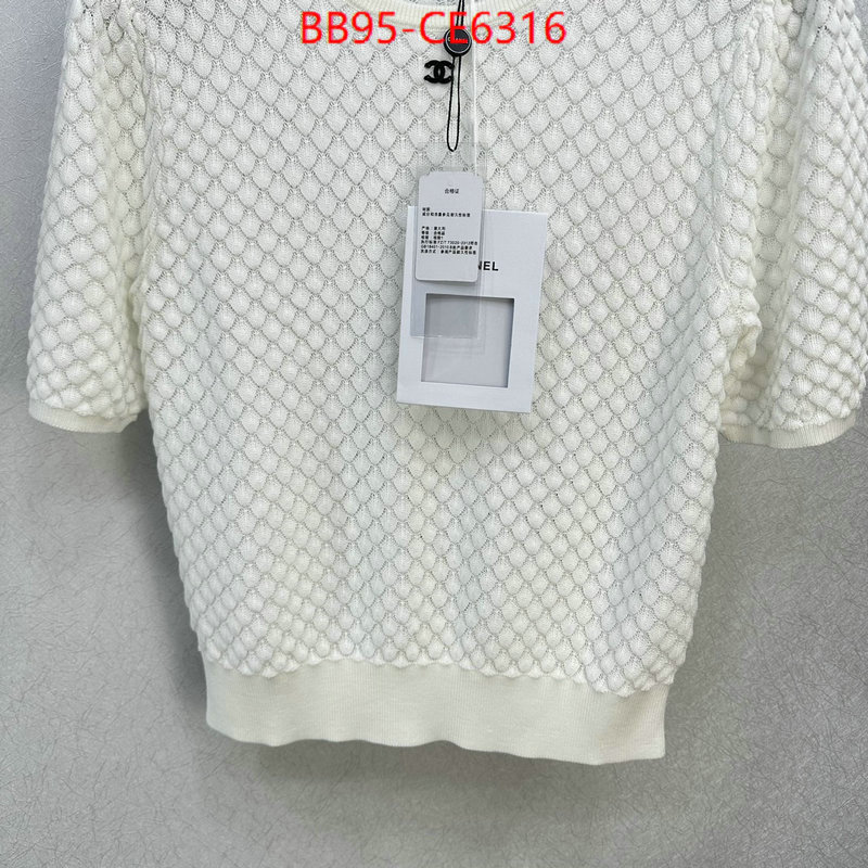 Clothing-Chanel,where to buy ID: CE6316,$: 95USD