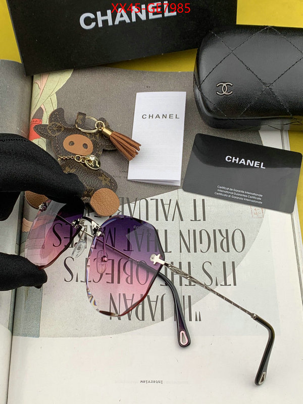 Glasses-Chanel,high quality happy copy ID: GE7985,$: 45USD