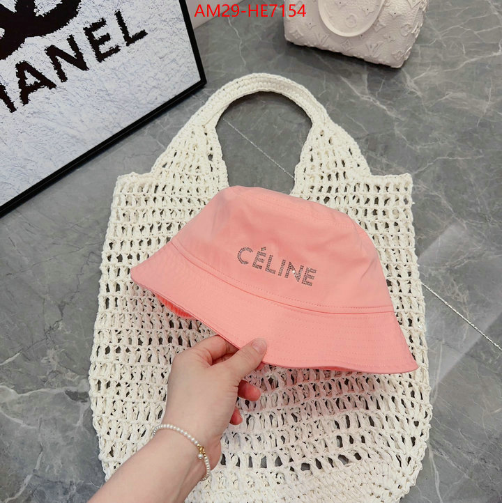 Cap (Hat)-Celine,how to find designer replica ID: HE7154,$: 29USD