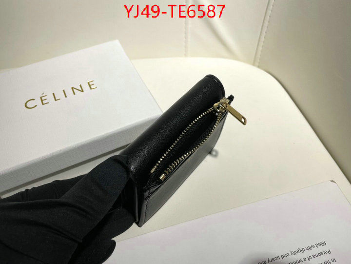 CELINE Bags(4A)-Wallet,aaaaa replica ID: TE6587,$: 49USD