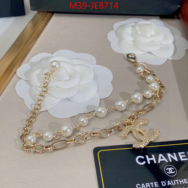 Jewelry-Chanel,where to buy fakes ID: JE8714,$: 39USD